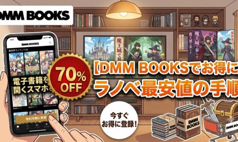 【2026最新】DMMブックス70%OFFクーポンで異世界ラノベを最安値でまとめ買いする手順！