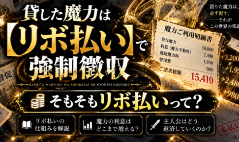 「貸した魔力は【リボ払い】で強制徴収」ってどんな話？リボ払いの意味から解説